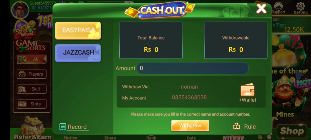 3Patti Crown 111 Bonus Cash Out