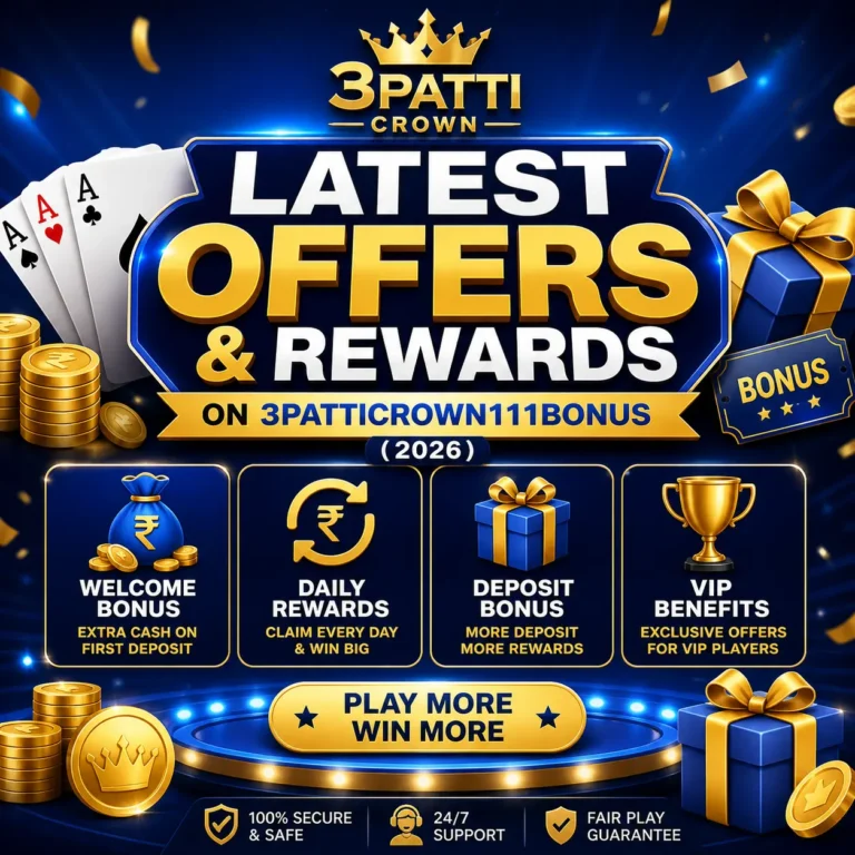 Latest Offers and Rewards on 3patticrown111bonus